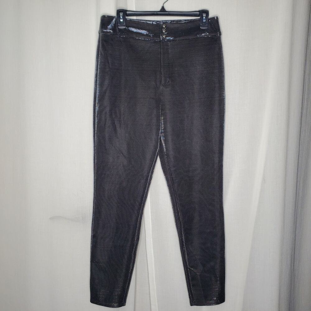 Lovers + Friends Black Glitter Trousers Large